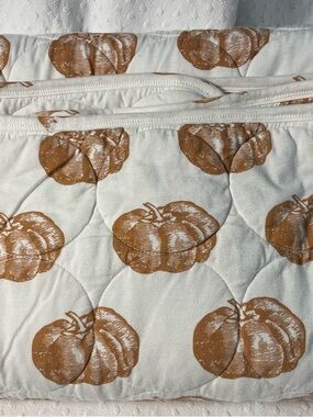 KATE QUINN Heirloom Pumpkin quilted organic cotton luxury baby blanket
